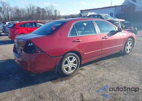 2007 Honda Accord 2.4 Ex из США, поврежденный, VIN 1HGCM56747A021393